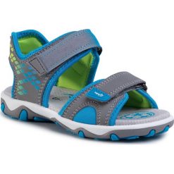 Sandały SUPERFIT - 6-09466-25 S Hellgrau/Blau. Szare sandały chłopięce Superfit, ze skóry ekologicznej, bez zapięcia. W wyprzedaży za 179,00 zł.