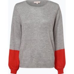 Talk about - Sweter damski z dodatkiem moheru, szary. Szare swetry klasyczne damskie talk about, z kontrastowym kołnierzykiem. Za 329,95 zł.