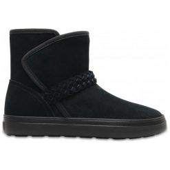 Crocs Buty Zimowe Lodgepoint Suede 39.5. Brązowe buty sportowe damskie marki Crocs, z gumy, narciarskie. W wyprzedaży za 279,00 zł.