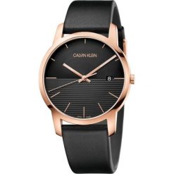PROMOCJA ZEGAREK CALVIN KLEIN CITY K2G2G6CZ. Różowe zegarki męskie Calvin Klein, złote. W wyprzedaży za 669,00 zł.