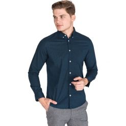 Tom Tailor Koszula Niebieski. Niebieskie koszule męskie Tom Tailor, xl, bez wzorów, z elastanu, bez kołnierzyka, z długim rękawem. Za 157,95 zł.