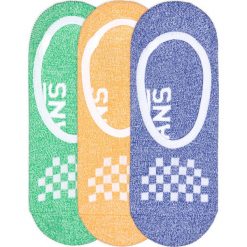 Vans 3-pack Skarpetki Zielony Fioletowy Pomarańczowy. Pomarańczowe skarpetki damskie Vans, bez wzorów, z elastanu. Za 68,95 zł.