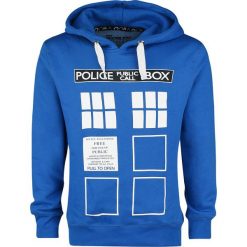 Bluzy męskie: Doctor Who Police Box Bluza z kapturem granatowy