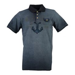 T-shirty chłopięce z krótkim rękawem: Koszulka polo „Kuspomme” w kolorze granatowym