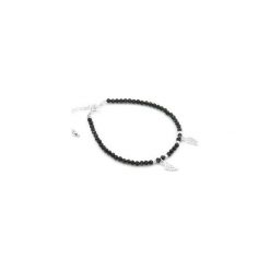 Bransoletka Spinel Skrzydła srebro. Czarne bransoletki damskie na nogę Brazi druse jewelry, srebrne. Za 190,00 zł.