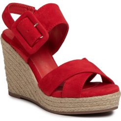 Espadryle XTI - 44001 Red. Czerwone espadryle damskie Xti, bez wzorów, ze skóry ekologicznej, bez obcasa, na obcasie. Za 209,00 zł.