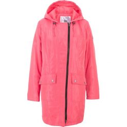 Parka przejściowa, lekko watowana bonprix jasnoóżowy. Czerwone parki damskie bonprix, z materiału. Za 74,99 zł.