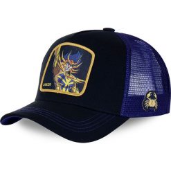 Capslab - Czapka. Czarne czapki damskie CapsLab, z aplikacjami, z bawełny. Za 129,90 zł.