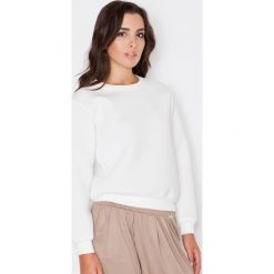 Ecru Bluza Damska z Okrągłym Dekoltem. Brązowe bluzki damskie KATRUS, s, bez wzorów, z poliesteru, z okrągłym kołnierzem, bez rękawów. Za 99,90 zł.
