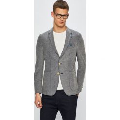 Pierre Cardin - Marynarka. Niebieskie garnitury męskie Pierre Cardin, bez wzorów, z elastanu. W wyprzedaży za 449,90 zł.