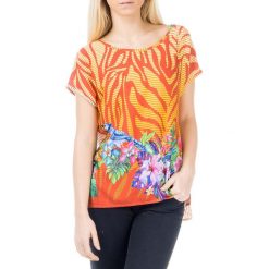T-shirty damskie: T-shirt w kolorze pomarańczowym