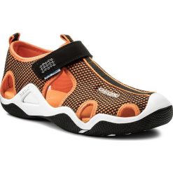 Sandały chłopięce: Sandały GEOX – J Wader C J5230C 01415 C0038 D Black/Orange