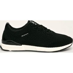 Gant - Buty Brentoon. Czarne sneakersy męskie GANT, ze skóry, na sznurówki. Za 479,90 zł.