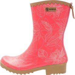 Buty zimowe damskie: Aigle VICTORINE BOTTILION PRINT Kalosze rasberry