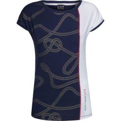 T-shirt EA7 Emporio Armani Print|Granatowy. Niebieskie t-shirty damskie marki EA7 Emporio Armani, z tkaniny. Za 308,00 zł.