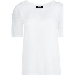 Bluzka My Twin Blusa 191MT2453. Białe bluzki damskie My Twin, l, bez wzorów, z wiskozy, bez kołnierzyka, bez rękawów. W wyprzedaży za 349,00 zł.