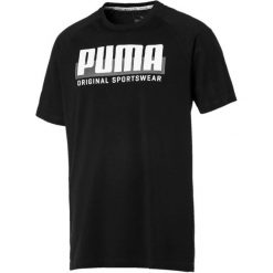 Puma Koszulka Męska Athletics Graphic Tee Cotton Black Xl. Czarne koszulki męskie Puma, xl, z napisami, sportowe, bez kołnierzyka, bez rękawów. Za 105,00 zł.