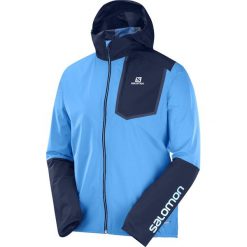 Kurtka Salomon Bonatti Pro WP M Niebieska. Niebieskie kurtki sportowe męskie marki Salomon, m, bez wzorów, z materiału, bez kaptura, do biegania. Za 469,99 zł.