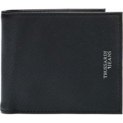 Trussardi Jeans Business City Portfel Czarny. Czarne portfele męskie Trussardi Jeans, bez wzorów, z jeansu. Za 318,95 zł.