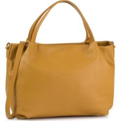 Torebka CREOLE - K10684 Koniak. Żółte torebki klasyczne damskie Creole, bez wzorów, ze skóry, klasyczne, bez dodatków. Za 259,00 zł.
