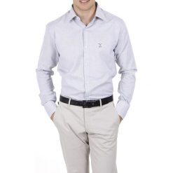 Koszula w kolorze jasnoszarym. Szare koszule męskie m, w paski, z bawełny. W wyprzedaży za 234,95 zł.