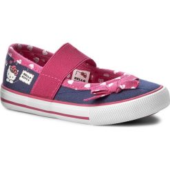 Creepersy damskie: Półbuty HELLO KITTY – CP40-1639HK Granatowy