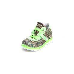 Pepino Buty sportowe Ryo multi/neongreen (średnie) - zielony - Gr.Moda (2 - 6 lat). Zielone buciki niemowlęce Pepino, ze skóry, na sznurówki. Za 209,00 zł.