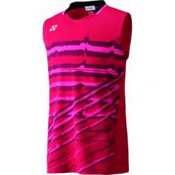 Topy sportowe damskie: Yonex Tourn 10170 Sleeveless Top – Red – Size S
