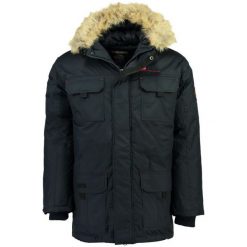 Geographical Norway Kurtka Męska Arsenal S Ciemny Niebieski. Niebieskie płaszcze męskie marki Geographical Norway, s, bez wzorów, bez kaptura. W wyprzedaży za 285,00 zł.