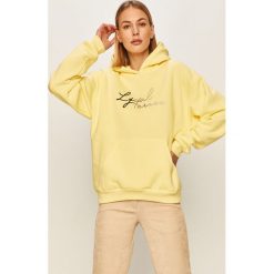 Local Heroes - Bluza Need. Żółte bluzy damskie LOCAL HEROES, s, z aplikacjami, z bawełny, bez rękawów, z kapturem. Za 289,90 zł.