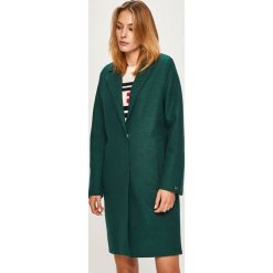 Tommy Hilfiger - Płaszcz. Czerwone kurtki damskie TOMMY HILFIGER, bez wzorów, z poliesteru, klasyczne, bez kaptura. W wyprzedaży za 699,90 zł.