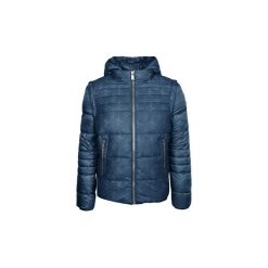 Kurtki pikowane Guess M74L39W9440. Niebieskie kurtki męskie Guess, xxl, z aplikacjami, bez kaptura. Za 359,00 zł.
