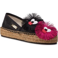 Espadryle LOVE MOSCHINO - JA10143G07JQ0000 Nero. Czarne espadryle damskie Love Moschino, bez wzorów, ze skóry, bez obcasa, na płaskiej podeszwie. W wyprzedaży za 339,00 zł.