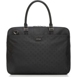 Torba na laptopa 88-4E-921-1. Czarne torby na laptopa Wittchen, w paski, z żakardem, eleganckie. Za 534,65 zł.