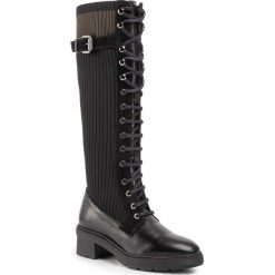 Kozaki HISPANITAS - Bufalo-I9 HI99290 Black. Czarne kozaki damskie Hispanitas, ze skóry, bez obcasa, na obcasie, bez zapięcia. W wyprzedaży za 629,00 zł.