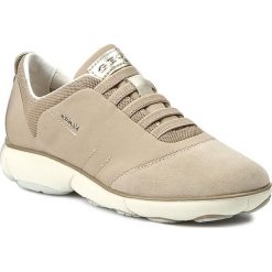 Półbuty GEOX - D Nebula C D621EC 01122 C6738 Lt Taupe. Brązowe półbuty damskie skórzane Geox, na płaskiej podeszwie. W wyprzedaży za 329,00 zł.
