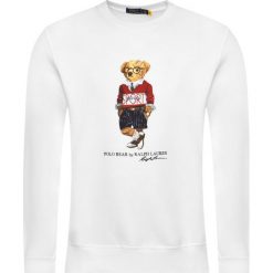 Bluza Polo Ralph Lauren Magic Fleece 710800496002. Białe bluzy męskie Polo Ralph Lauren, m, bez wzorów, z bawełny, polo, bez rękawów, bez kaptura. Za 749,00 zł.