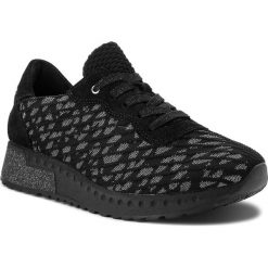 Sneakersy ROMIKA - Houston 08 49508 106 101 Black/Combi. Czarne półbuty damskie Romika, na co dzień, bez wzorów, ze skóry, bez obcasa, na płaskiej podeszwie, bez zapięcia. W wyprzedaży za 269,00 zł.