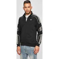 Adidas Originals - Bluza. Czarne bluzy męskie adidas Originals, s, z nadrukiem, z bawełny, z kapturem, bez rękawów, bez kaptura. W wyprzedaży za 249,90 zł.