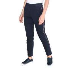 Tommy Hilfiger Dennis Spodnie Niebieski. Niebieskie spodnie damskie TOMMY HILFIGER, xs, bez wzorów, z elastanu. Za 521,95 zł.