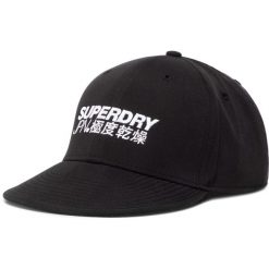 Czapka z daszkiem SUPERDRY - 6 Panel Soft Cap M9010016A Black 02A. Czarne czapki męskie Superdry, bez wzorów, z poliesteru. Za 129,00 zł.