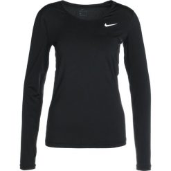 Nike Performance ALL OVER Koszulka sportowa black/white. Czarne topy sportowe damskie marki Nike Performance, xl, z elastanu, z długim rękawem. Za 149,00 zł.