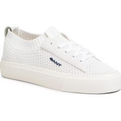Tenisówki GANT - Zanara 20539524 Surf White G281. Brązowe półbuty damskie GANT, bez wzorów, z gumy, bez zapięcia. Za 419,00 zł.