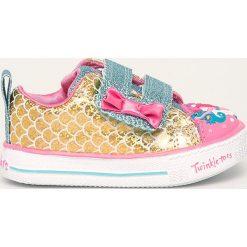 Skechers - Tenisówki dziecięce. Żółte trampki dziewczęce Skechers, z gumy. Za 199,90 zł.