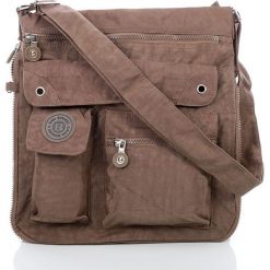 Męska Torba na ramię raportówka Bag Street Brąz. Szare torby męskie na ramię marki Bag Street, w paski, z materiału, na ramię, duże. Za 67,90 zł.