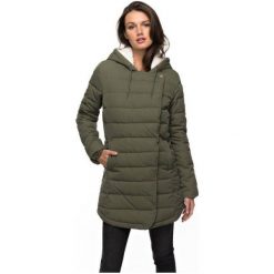 Roxy Damska Kurtka Zimowa Glassycoast Jckt Dusty Olive S. Zielone kurtki damskie marki Roxy, na zimę, s, ze skóry. W wyprzedaży za 509,00 zł.