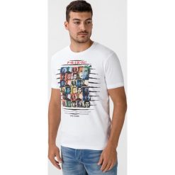 Frankie Morello Koszulka Biały. Białe podkoszulki męskie Frankie Morello, xl, z nadrukiem, z elastanu, z krótkim rękawem. Za 588,95 zł.