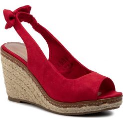 Espadryle JENNY FAIRY - LS3644-31 Czerwony. Czerwone klapki damskie Jenny Fairy, bez wzorów, ze skóry ekologicznej, bez obcasa, na obcasie. Za 99,99 zł.