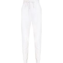 Spodnie LOVE MOSCHINO. Białe spodnie damskie Love Moschino, z dzianiny. W wyprzedaży za 424,00 zł.