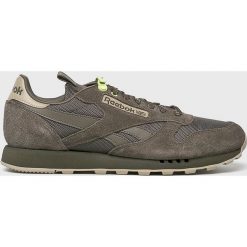 Reebok Classic - Buty Cl Leather Mu. Szare buty sportowe męskie marki Reebok Classic, ze skóry, na sznurówki, reebok classic. W wyprzedaży za 299,90 zł.